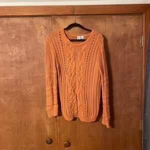 Roxy Women's Cable Knit Sweater - Warm Orange